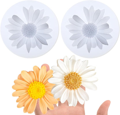 Daisy Flower Silicone Mould for Chocolate  Candy Jelly Soap Resin Candle