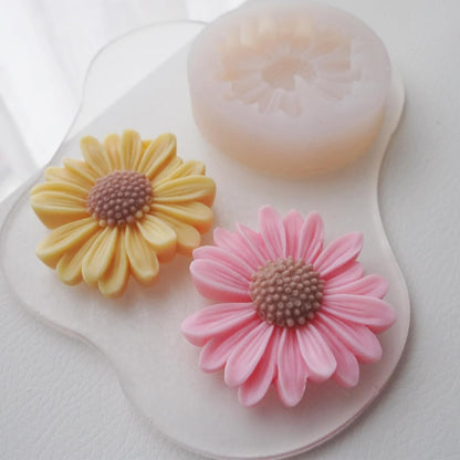 Daisy Flower Silicone Mould for Chocolate  Candy Jelly Soap Resin Candle
