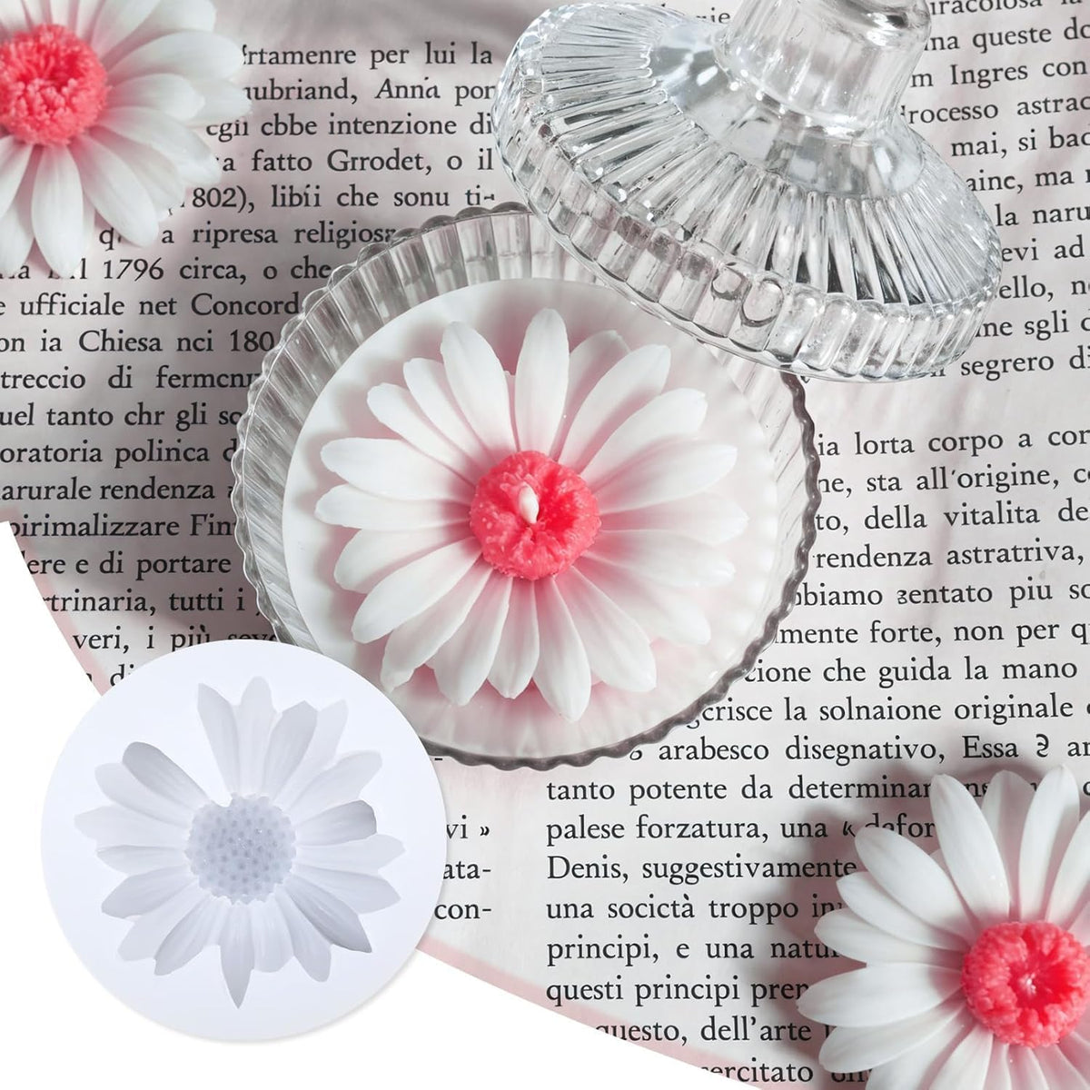 Daisy Flower Silicone Mould for Chocolate  Candy Jelly Soap Resin Candle