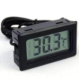 LCD Digital Thermometer Sensor Wired for Room Temperature