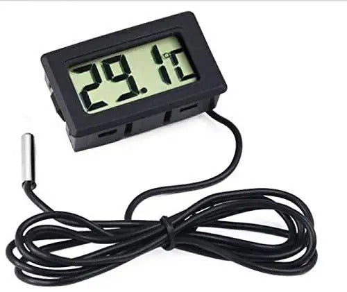 LCD Digital Thermometer Sensor Wired for Room Temperature