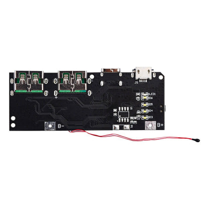 5 Port Dual USB Micro/Type-C 5V 4.5A 22.5W Mobile Power Bank 18650 Charging Module QC4.0 QC3.0 LED with NTC Temperature Protection