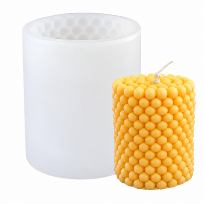 Bubble Pillar Candle Silicone Mold 3D Round Bubble Candle Mould for DIY Candle Making