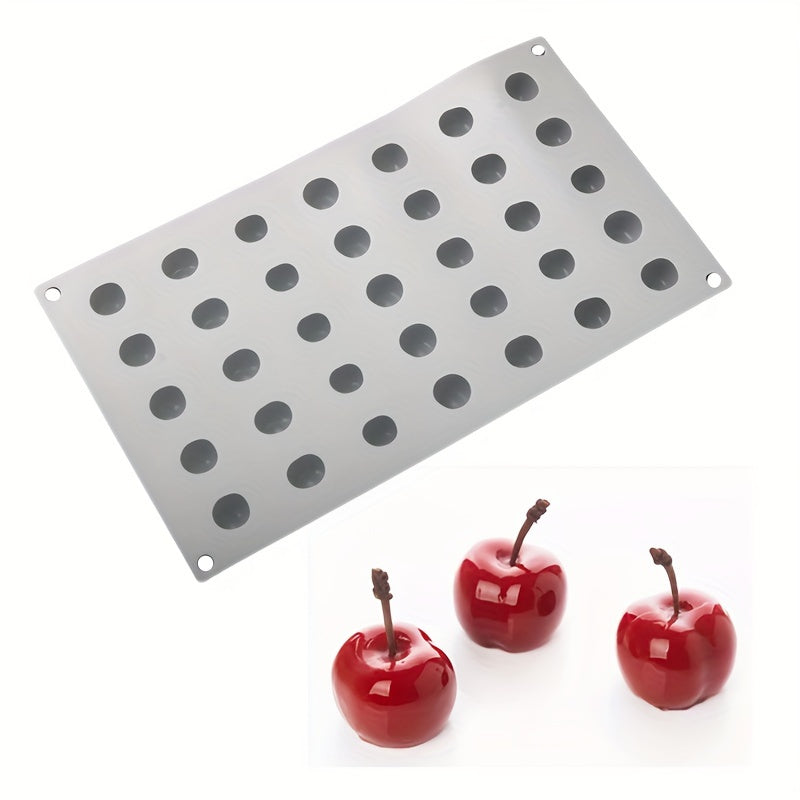 35 Cavity Cherry Silicone Mould for Chocolate Candy Cake Decoration and Homemad Dessert
