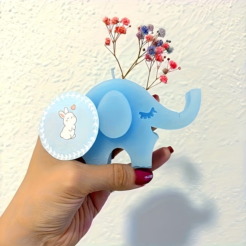 3D Elephant Silicone Candle Mold  DIY Candle Making Wax Crafts & Handmade Gifts