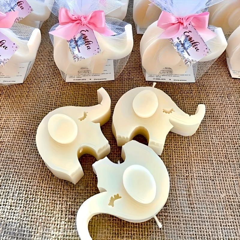 3D Elephant Silicone Candle Mold  DIY Candle Making Wax Crafts & Handmade Gifts