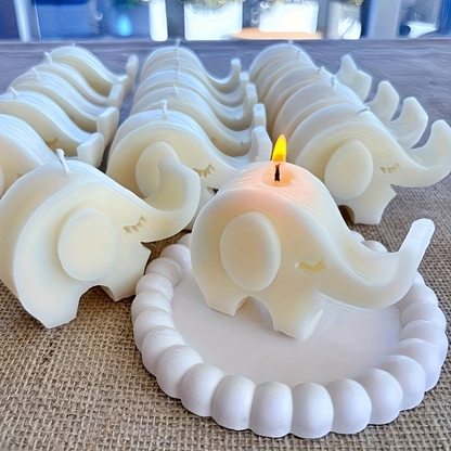 3D Elephant Silicone Candle Mold  DIY Candle Making Wax Crafts & Handmade Gifts