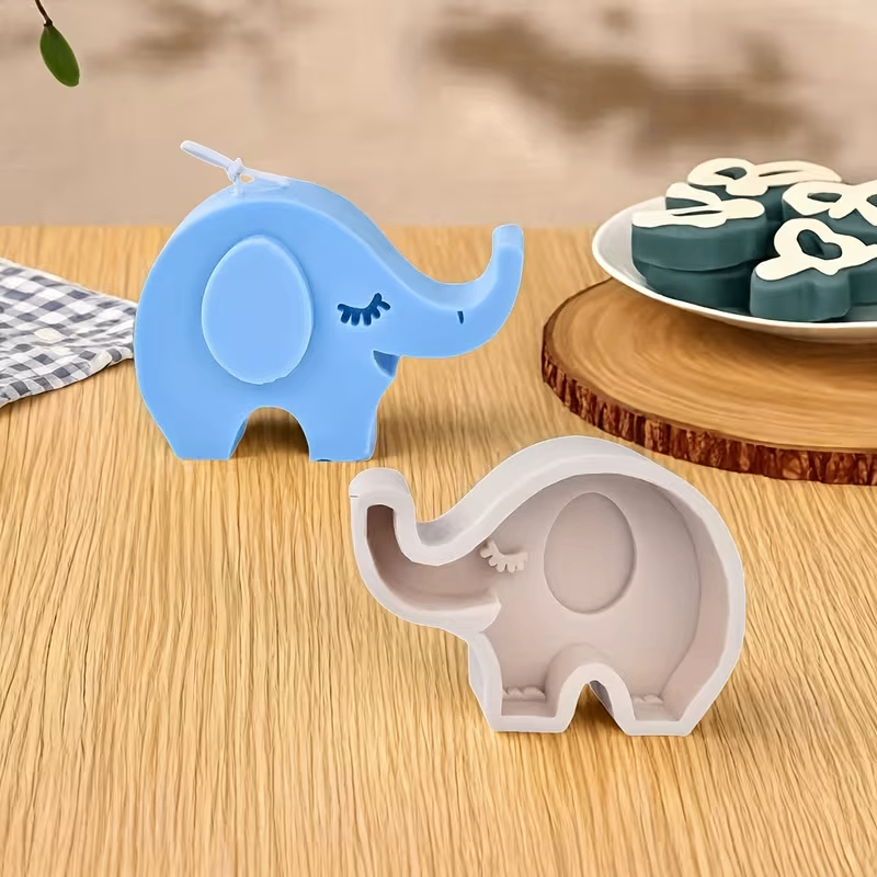 3D Elephant Silicone Candle Mold  DIY Candle Making Wax Crafts & Handmade Gifts