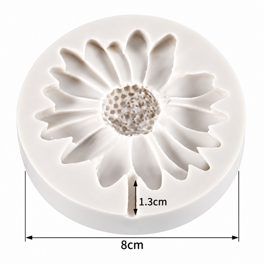 3D Sunflower Silicone Mould for Fondant Chocolate Cake Decoration and DIY Floral Crafts