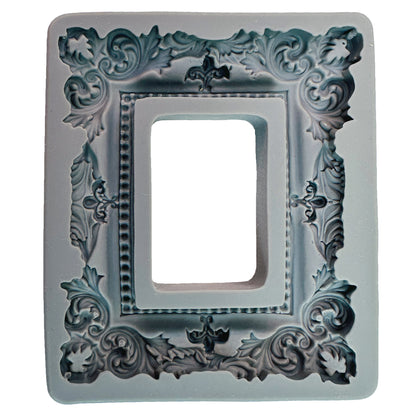 Ornate Baroque Frame Silicone Mold for Cake Decoration Fondant Chocolate Soap