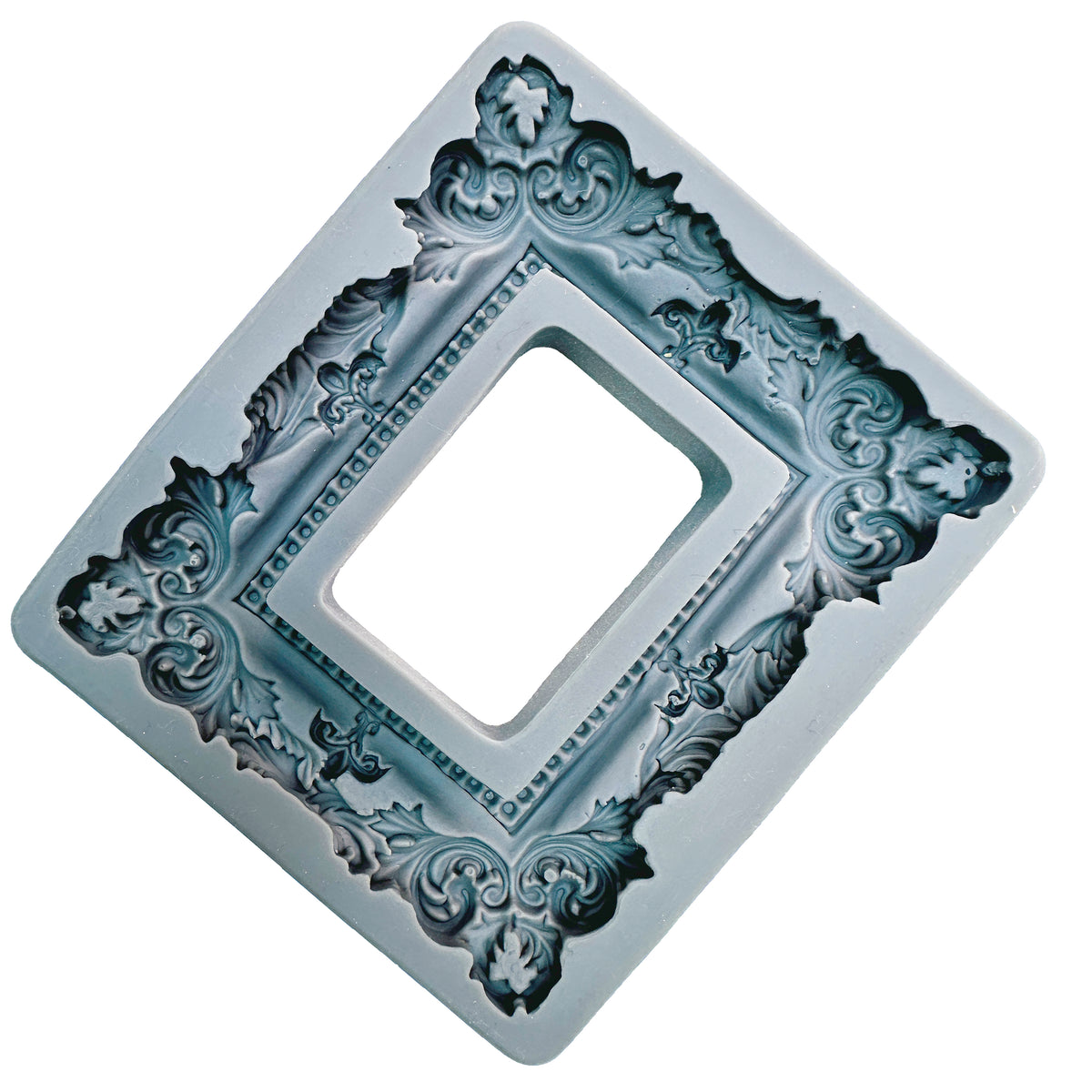 Ornate Baroque Frame Silicone Mold for Cake Decoration Fondant Chocolate Soap