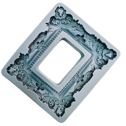 Ornate Baroque Frame Silicone Mold for Cake Decoration Fondant Chocolate Soap