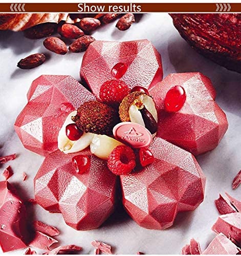3D Flower Petal Silicone Mould Chocolate Jelly Pudding Pastry Candy