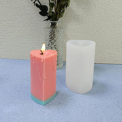 Heart Top Pillar Silicone Candle Mold Decorative Candles Home Decor & Handmade Crafts