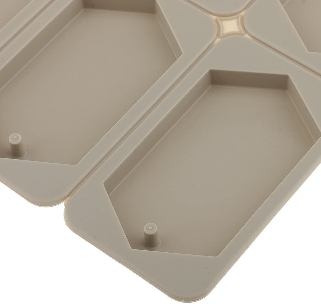 6 Cavity Hexagon Silicone Mould for Wax Sachets Soap Bars Fragrance Tablets and DIY Crafts