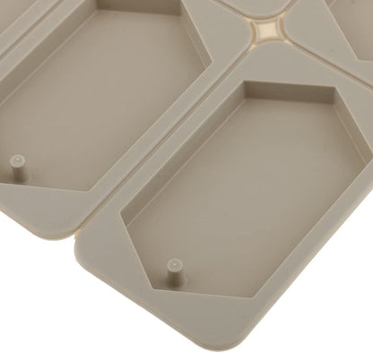 6 Cavity Hexagon Silicone Mould for Wax Sachets Soap Bars Fragrance Tablets and DIY Crafts