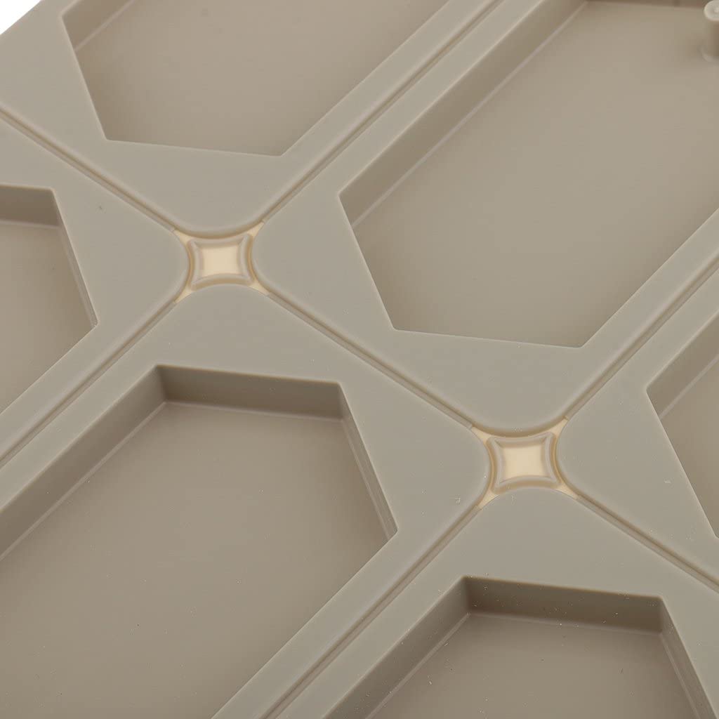 6 Cavity Hexagon Silicone Mould for Wax Sachets Soap Bars Fragrance Tablets and DIY Crafts