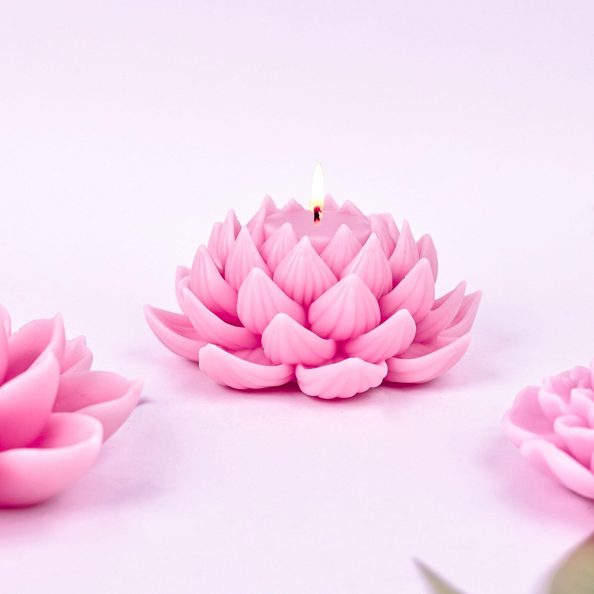 3D Lotus Flower Silicone Candle Mould for Candle Making Soap Resin Art & DIY Crafts