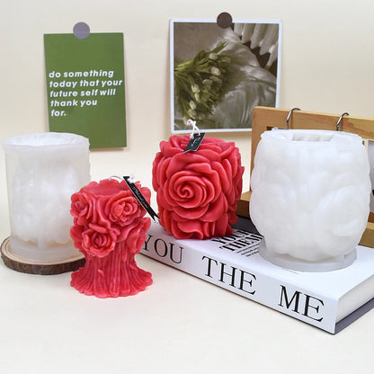 Rose Flower Silicone Candle Mold DIY Candles Wax Soap Resin & Home Décor