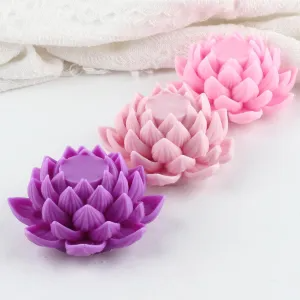 3D Lotus Flower Silicone Candle Mould for Candle Making Soap Resin Art & DIY Crafts