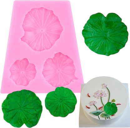 3D Lotus Leaf Silicone Mold Cake Decorating Cupcake Toppers Candy Gum Paste