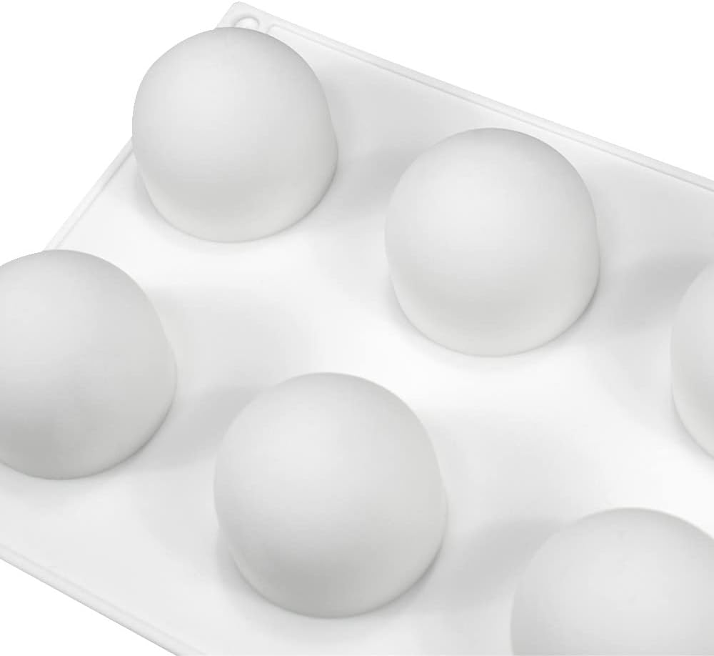 8 Cavity Truffle Sphere Ball Silicone Entremet Mould Chocolate Pudding Jelly Ice Cream Candy