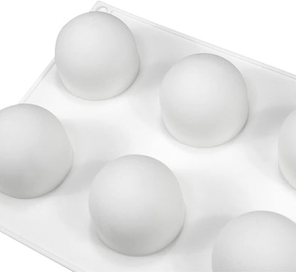 8 Cavity Truffle Sphere Ball Silicone Entremet Mould Chocolate Pudding Jelly Ice Cream Candy