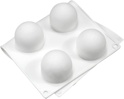 8 Cavity Truffle Sphere Ball Silicone Entremet Mould Chocolate Pudding Jelly Ice Cream Candy