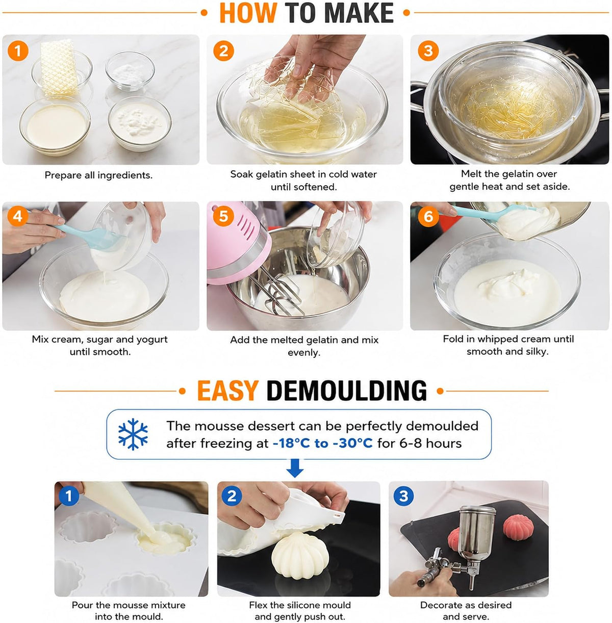 15 Cavity Lemon Shape Silicone Mould for Chocolate Jelly Pudding Candy Ice Cream