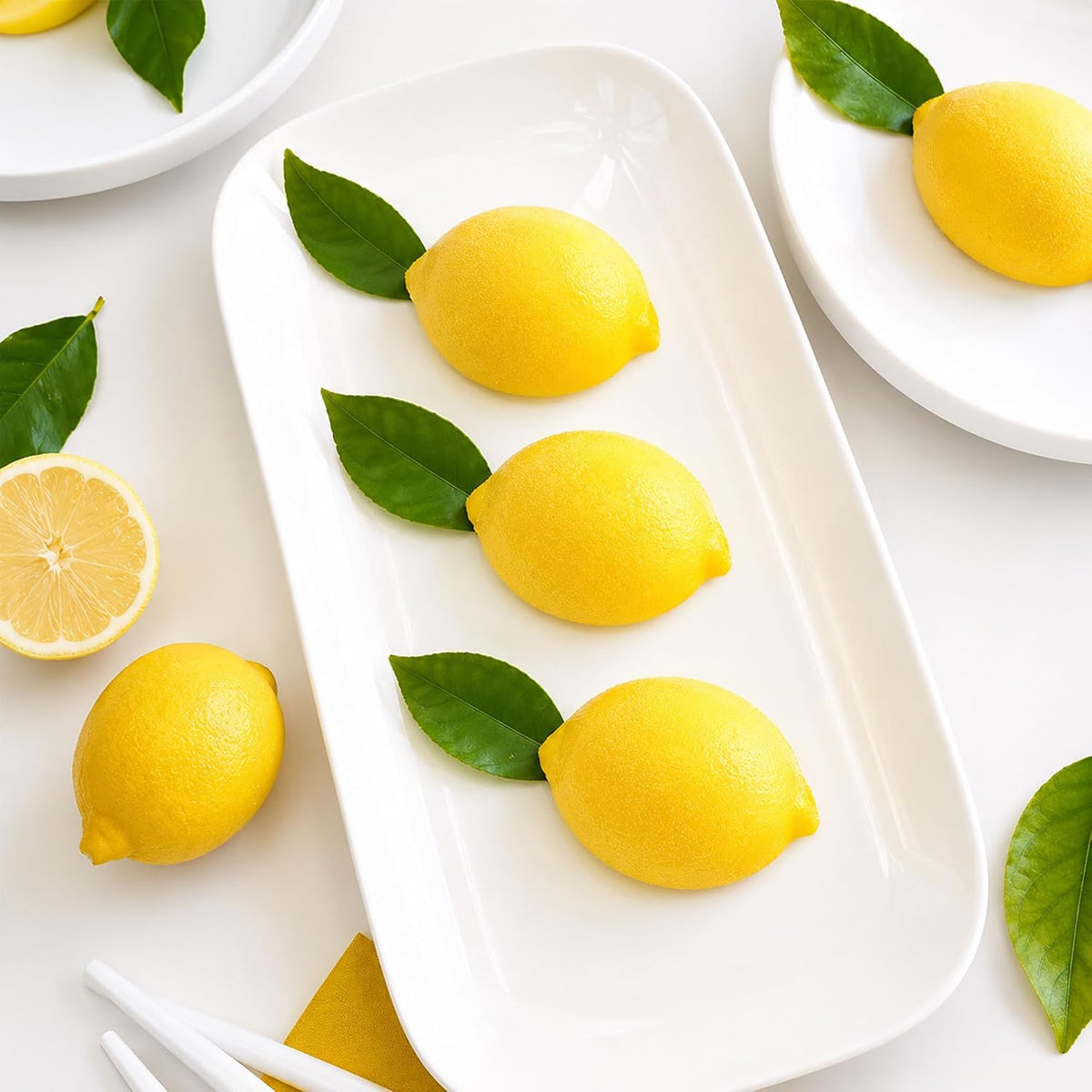 15 Cavity Lemon Shape Silicone Mould for Chocolate Jelly Pudding Candy Ice Cream