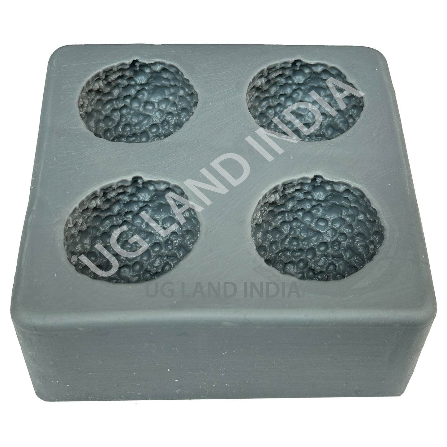 3D 4 Cavity Moti Chur Laddu/Laddoo Silicone Candle Mold Indian Sweet Desert for Diwali FOOD GRADED MOLD for (20- 25gm)