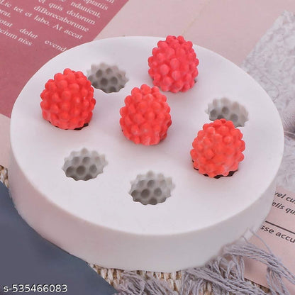 8 Cavity Raspberry Silicone Fondant Mould Mulberry Gum Paste Chocolate Candy Mold for Cake Decorating Topper Cupcake Topper Sugar Craft Polymer Clay Resin Art and Craft