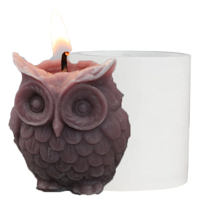 3D BIG Owl Silicone Candle Mold DIY Scented Aroma Candles Decorative Candles Home Decor