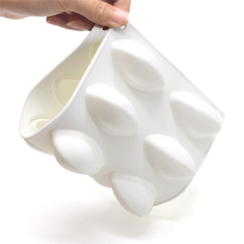 12 Cavity Quenelle Dessert Silicone Mould Tray Chocolate Pastry Ice Cream Jelly Cake
