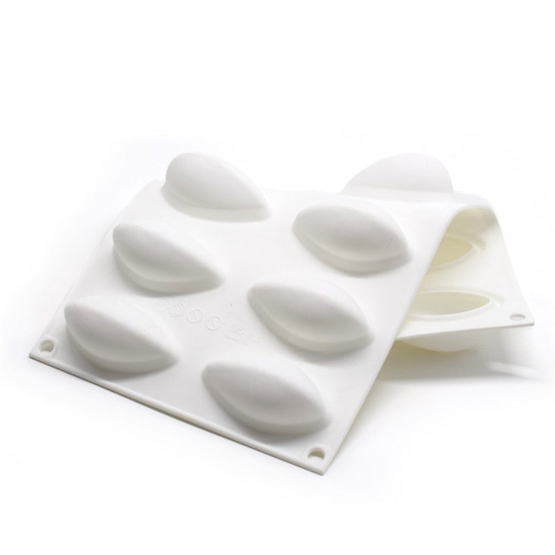 12 Cavity Quenelle Dessert Silicone Mould Tray Chocolate Pastry Ice Cream Jelly Cake