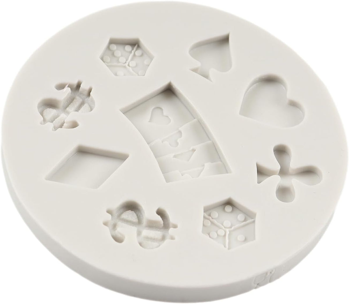 Poker & Casino Silicone Mold for Chocolate Candy Fondant Cake Decoration