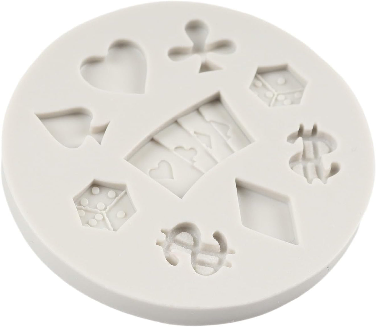 Poker & Casino Silicone Mold for Chocolate Candy Fondant Cake Decoration