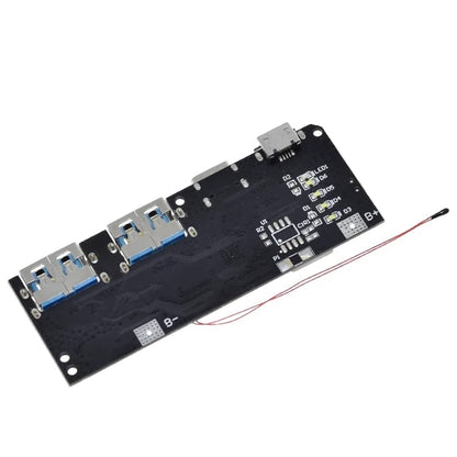 5 Port Dual USB Micro/Type-C 5V 4.5A 22.5W Mobile Power Bank 18650 Charging Module QC4.0 QC3.0 LED with NTC Temperature Protection