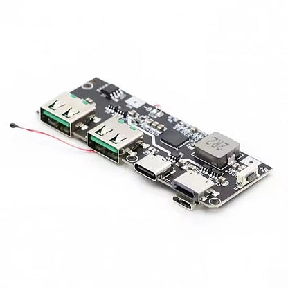 5 Port Dual USB Micro/Type-C 5V 4.5A 22.5W Mobile Power Bank 18650 Charging Module QC4.0 QC3.0 LED with NTC Temperature Protection
