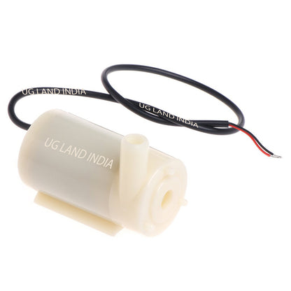 High Flow DC Water Pump Motor DC Submersible 3V to 5V Water Pump Motor up Lift Water 1Meter, Horizontal Mute Sounds Mini Submersible Pump DC Style ID  double side pump