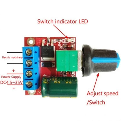 4.5-35V 5A PWM Adjustable DC Motor Speed Regulator Control Governor Switch module