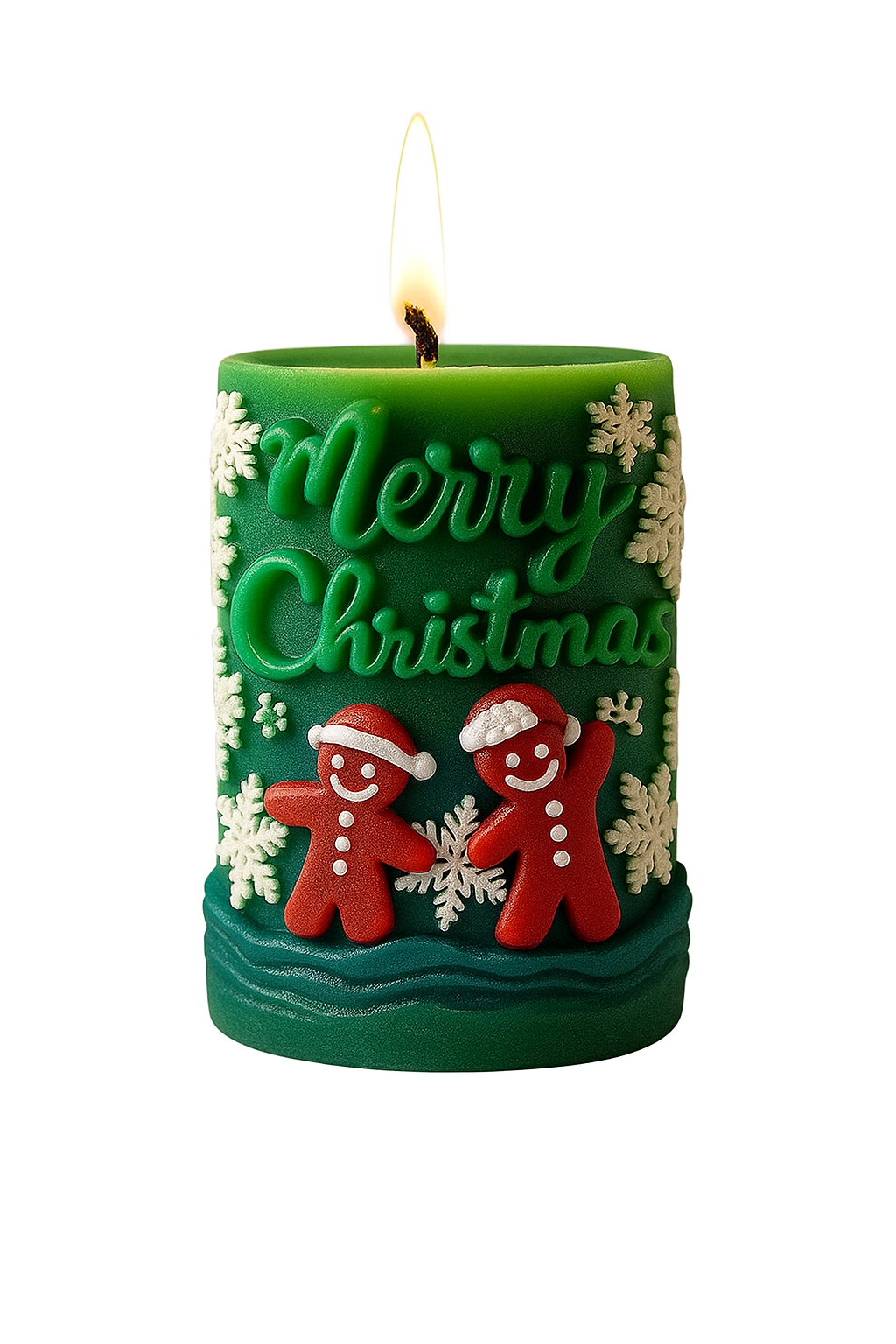Merry Christmas Tree Pillar Silicone Candle Mould christmas theme Mold beautiful Aroma Candle