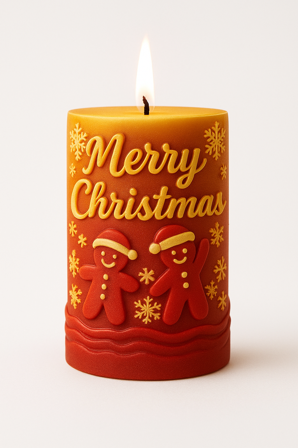 Merry Christmas Tree Pillar Silicone Candle Mould christmas theme Mold beautiful Aroma Candle
