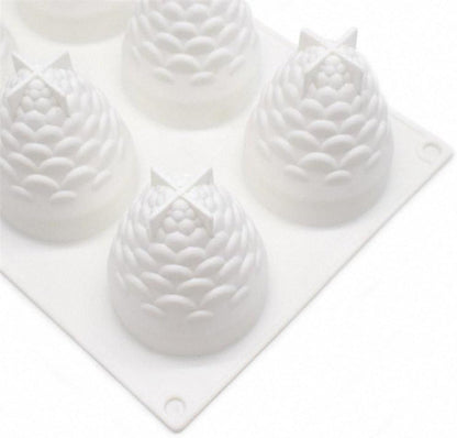 8 Cavity 3D Pineapple Silicone Mould Chocolate Pastry Jelly Pudding Ice Cream