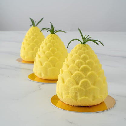 8 Cavity 3D Pineapple Silicone Mould Chocolate Pastry Jelly Pudding Ice Cream