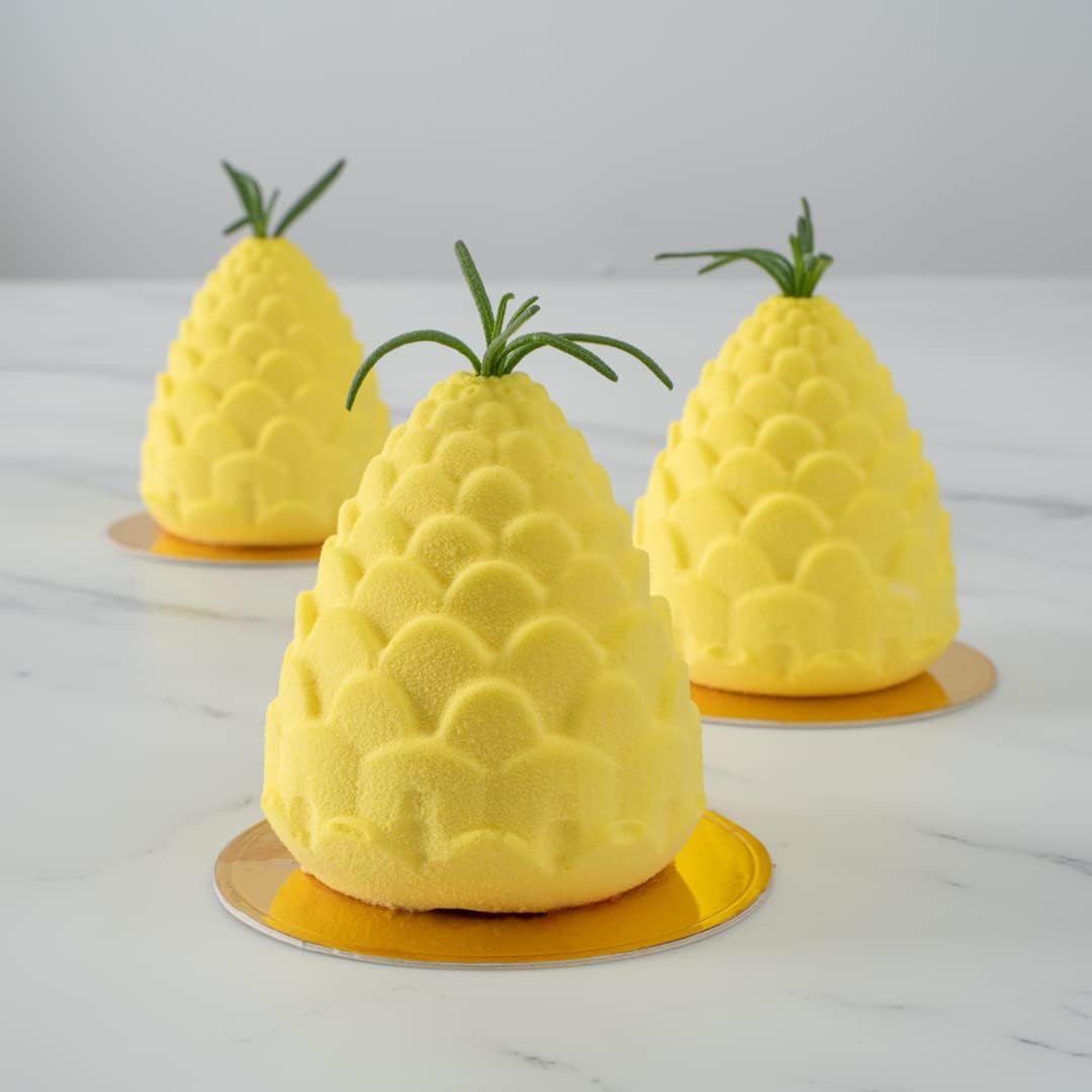 8 Cavity 3D Pineapple Silicone Mould Chocolate Pastry Jelly Pudding Ice Cream