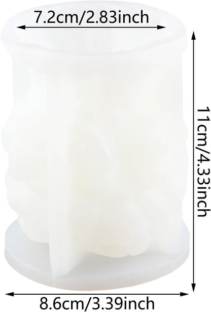 3D Rose Flower Silicone Candle Mould DIY Wax Soy Candle Home Decor & Gifting