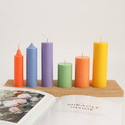 3D (3.9"x2.9"inch) Cylinder Plain Pillar Polycarbonate Candle Mould Atractive Output P35