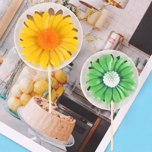 3D Sunflower Silicone Mould for Fondant Chocolate Cake Decoration and DIY Floral Crafts