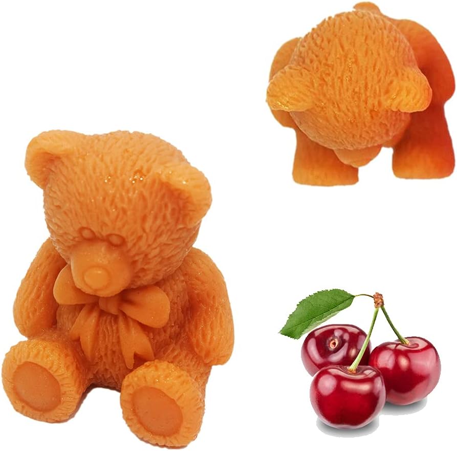 3D Teddy Bear Silicone Candle Mold DIY Home decoration Mould Wax Mold